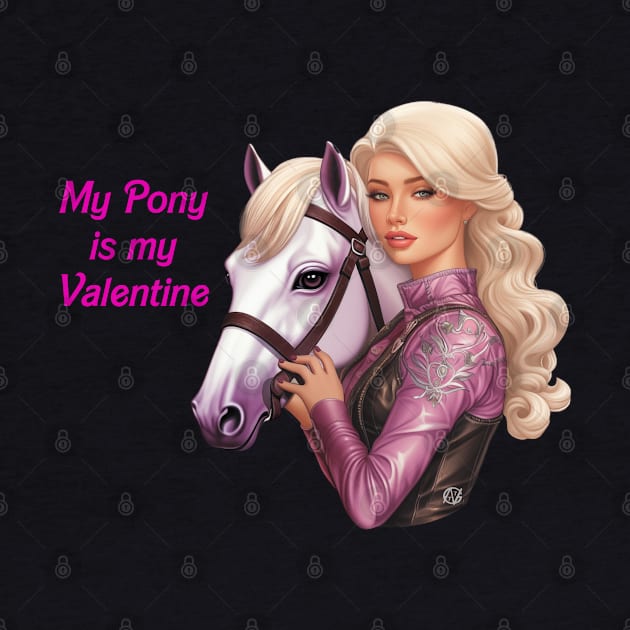 My pony is my Valentine by Violet77 Studio